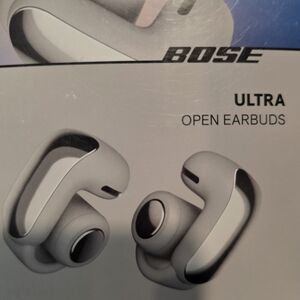 Bose Ultra Open Earbuds in White and Silver